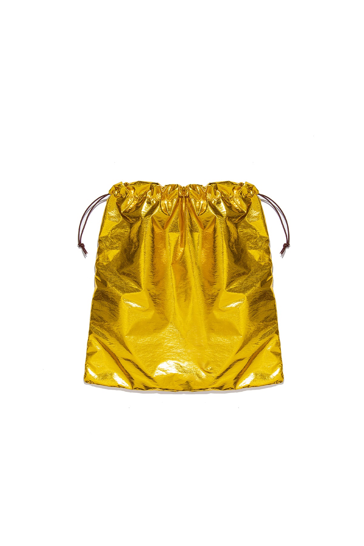 Large Metallic Pouch - Gold