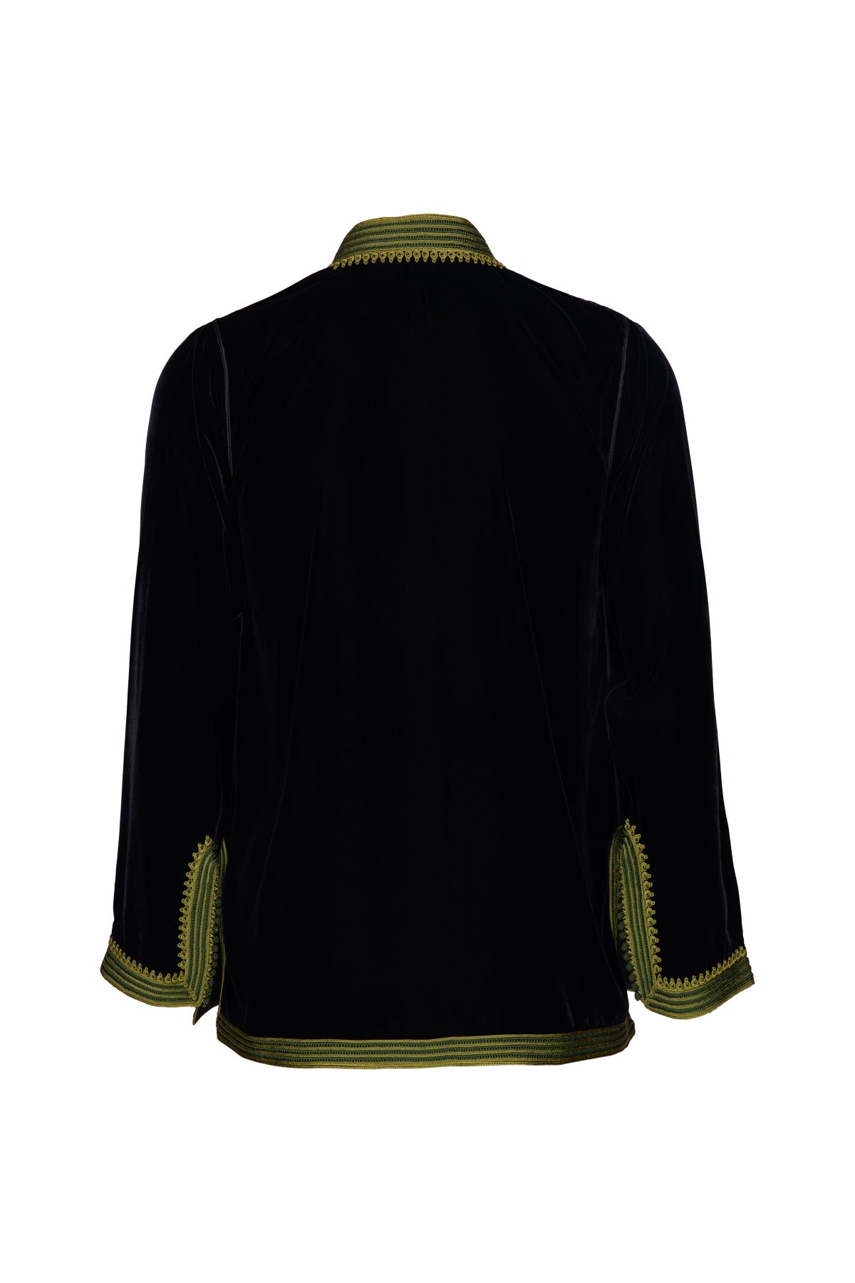 Women's Moroccan Velvet Jacket - Black
