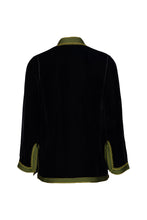Load image into Gallery viewer, Women&#39;s Moroccan Velvet Jacket - Black