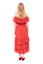 Load image into Gallery viewer, Off Shoulder Ruffle Dress - Polka Dot