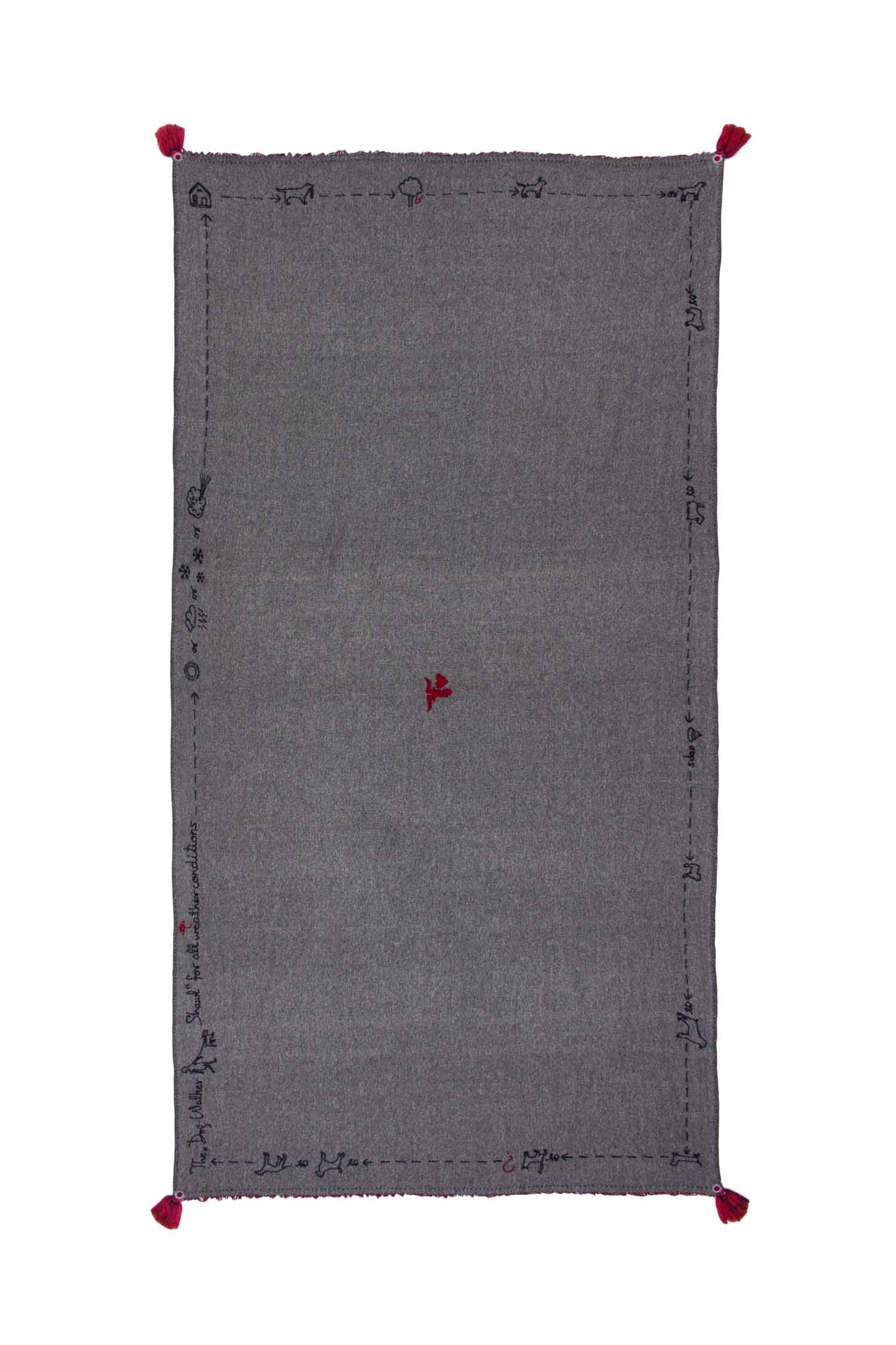 Dogwalker Shawl - Charcoal