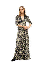 Load image into Gallery viewer, Panther Print Silk Dress - Long