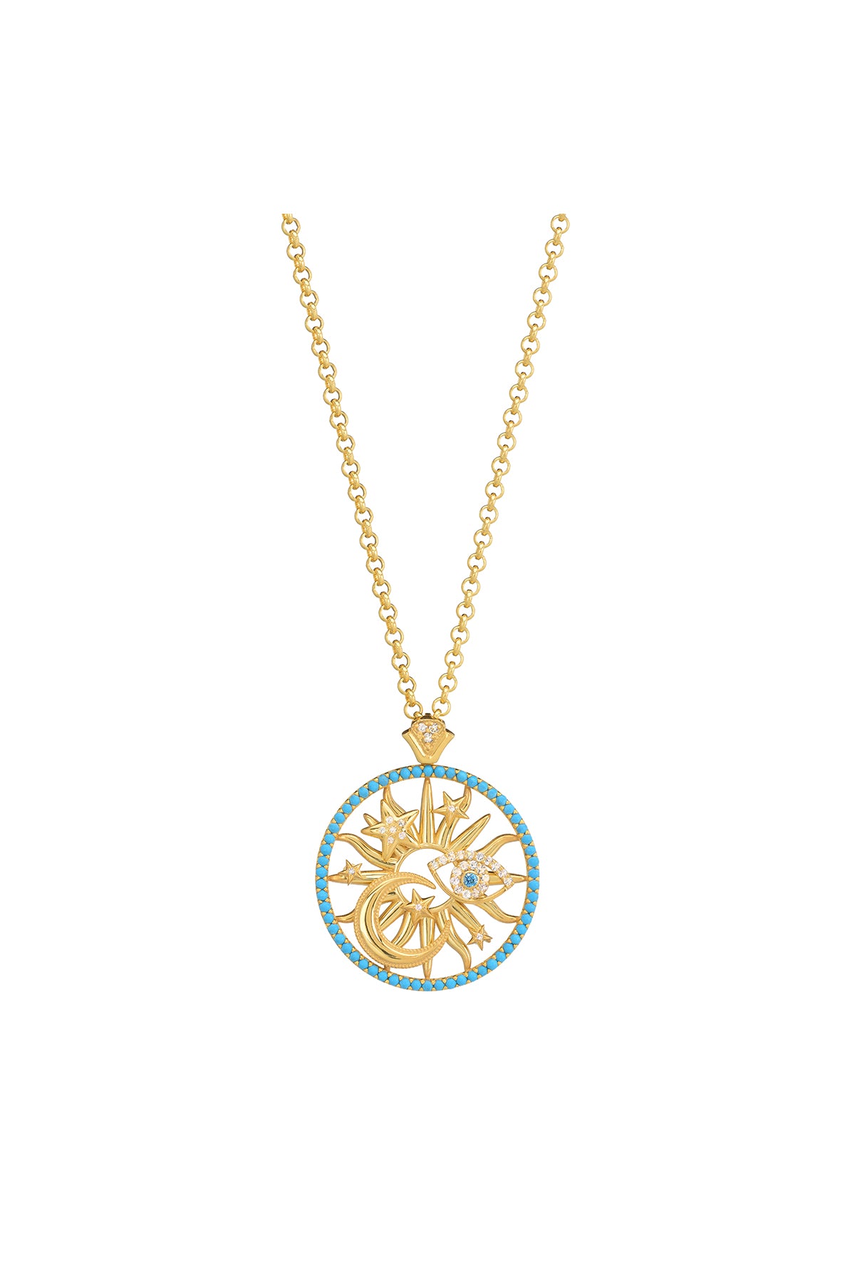 Helios Turquoise Necklace