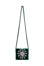 Load image into Gallery viewer, Star Crystal Velvet Bag - Green