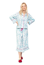 Load image into Gallery viewer, Frill Women&#39;s Cotton Pyjamas - Turquoise