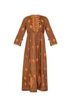 Load image into Gallery viewer, Hermitage Handloom Tweed Silk Dress - Patchouli