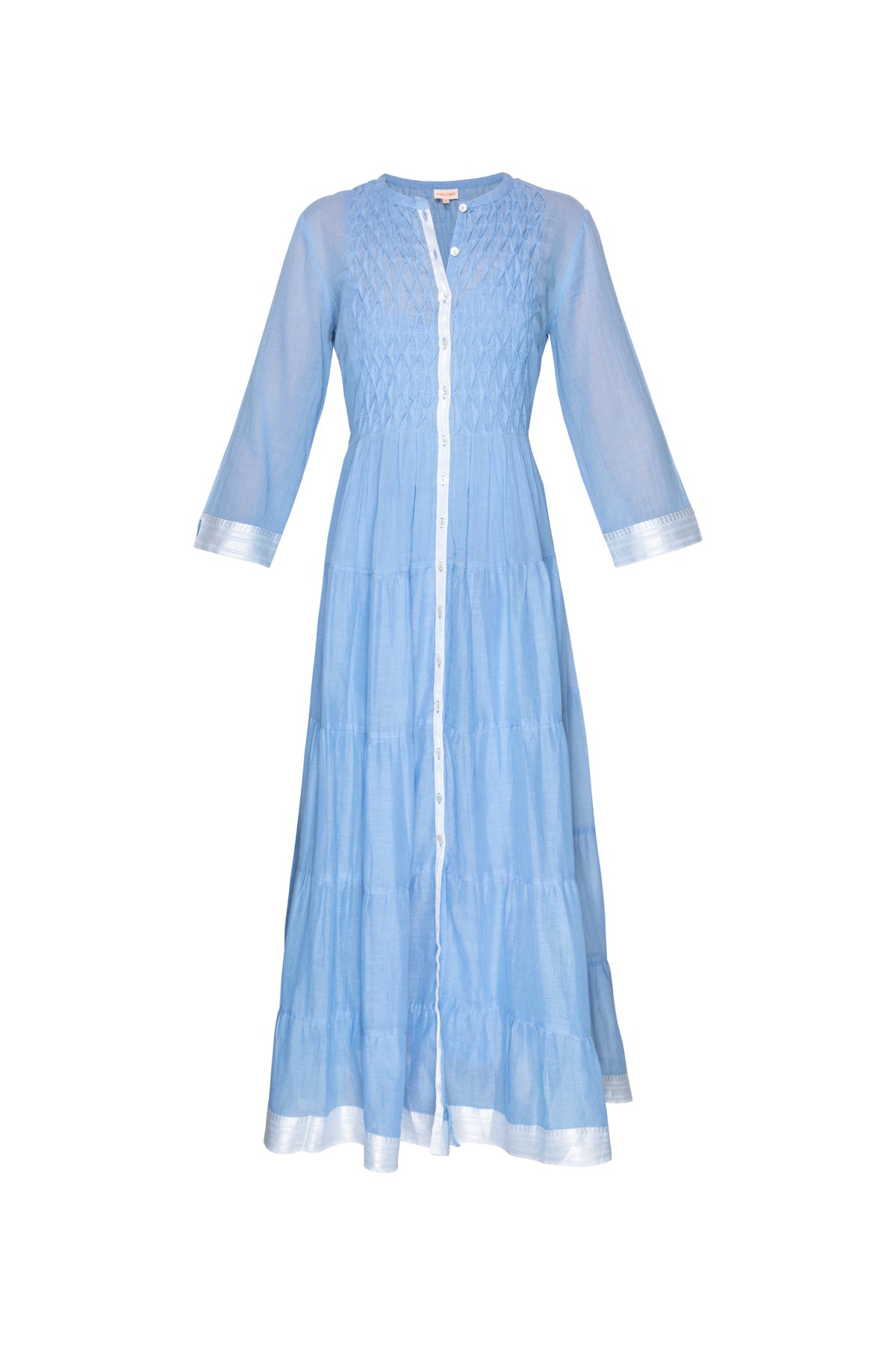 Jade Cotton Dress - Pervinca Light Blue