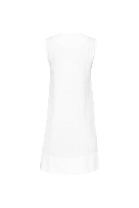 Segouna Embroidered Mini Kaftan - White