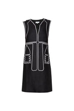 Load image into Gallery viewer, Segouna Embroidered Mini Kaftan - Black