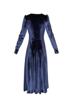 Load image into Gallery viewer, Jemima Velvet Dress - Navy