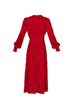 Load image into Gallery viewer, Velvet Boho Guitar Dress - Red