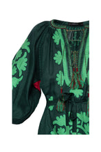 Load image into Gallery viewer, Shalimar Dress - Emerald &amp; Neon Green