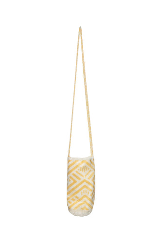 Beaded Bag - Gold & Silver Geometric