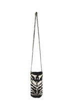 Load image into Gallery viewer, Beaded Bag - Black &amp; White Zebra