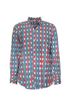 Load image into Gallery viewer, Ikat Print Men&#39;s Shirt - Teal