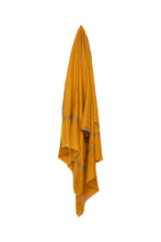 Load image into Gallery viewer, Border Embroidered Cashmere Pashmina Shawl - Mustard