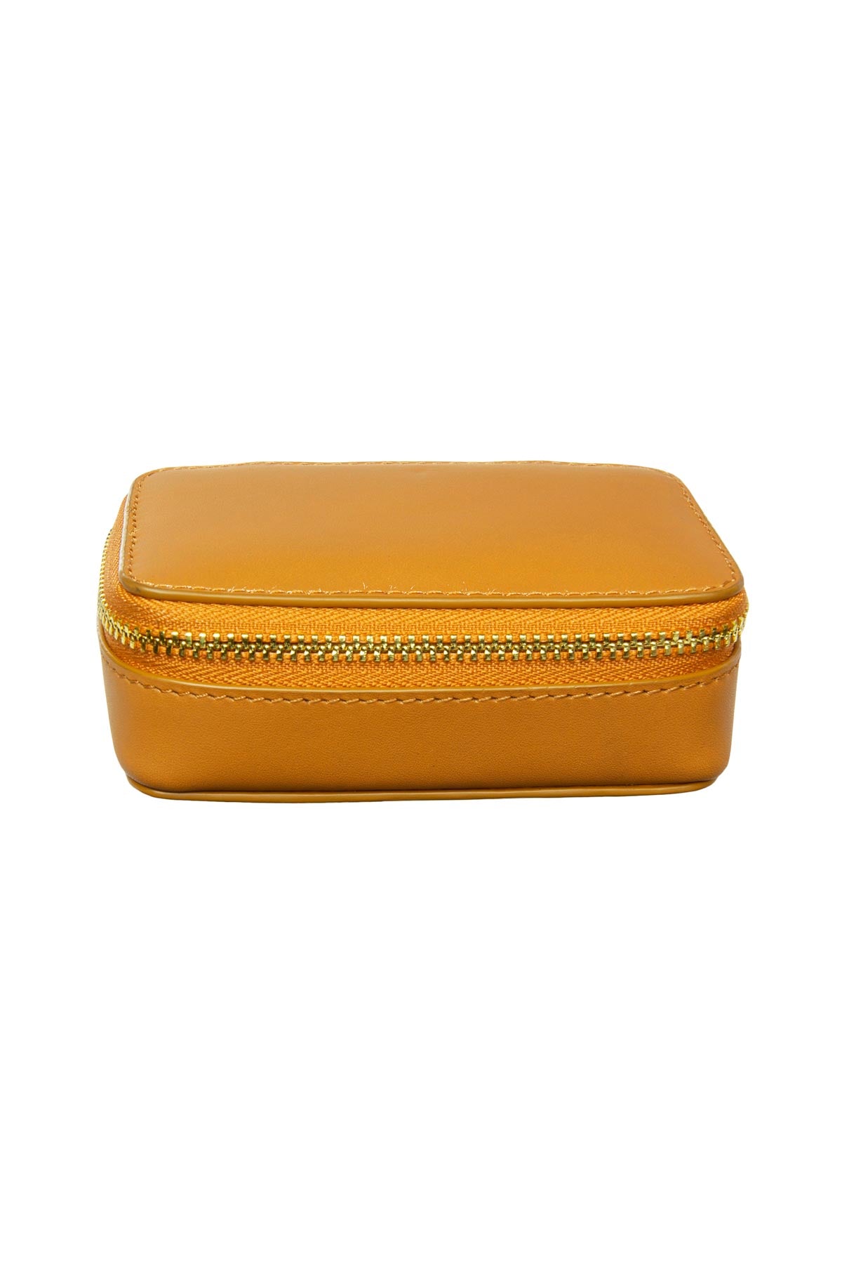 Leather Jewellery Case - Yellow