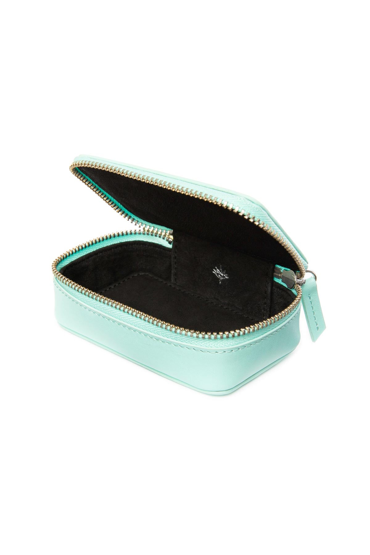 Leather Jewellery Case - Tiffany Blue
