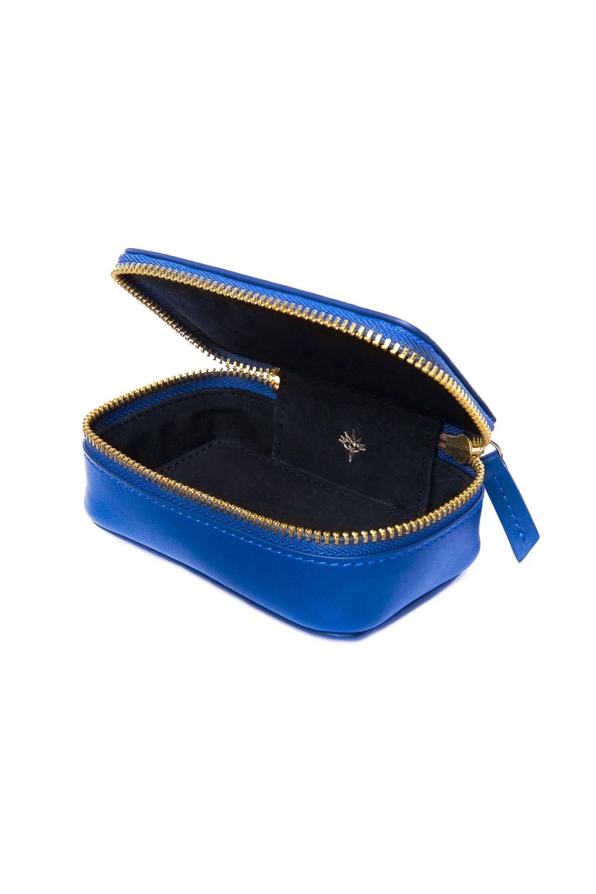 Leather Jewellery Case - Royal Blue