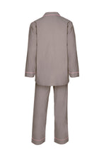 Load image into Gallery viewer, Men&#39;s Cotton Pyjamas - Grey &amp; Pink Piping