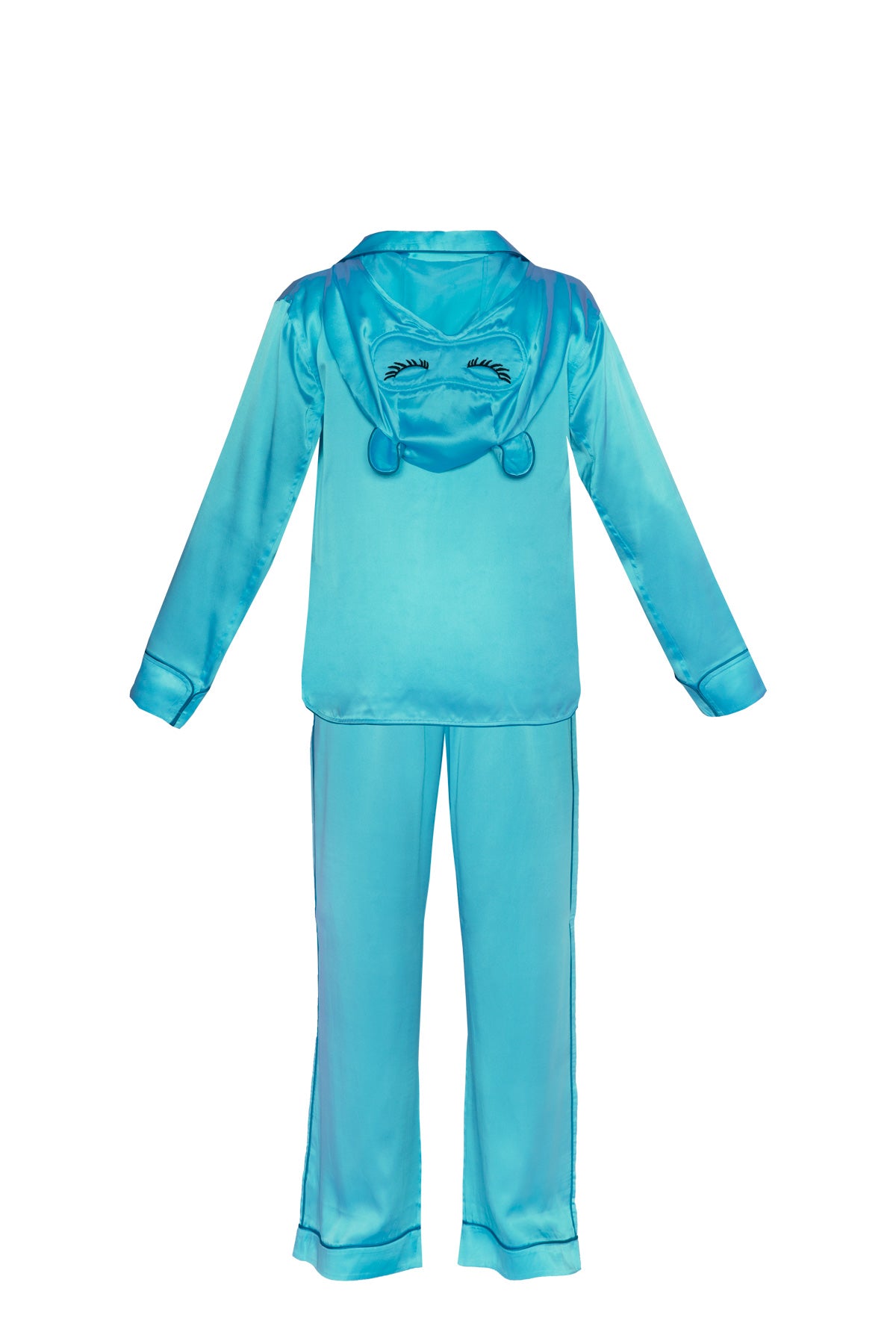 Silk Pyjama Set - Blue