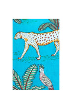 Load image into Gallery viewer, Cotton Jungle Print Pyjamas - Bright Lapis Blue