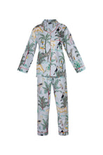 Load image into Gallery viewer, Cotton Jungle Print Pyjamas - Pale Sky Blue
