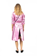 Load image into Gallery viewer, Metallic Silk Trench - Dusty Pink
