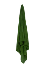 Load image into Gallery viewer, Classic Embroidered Edge Cashmere Shawl - Hunting Green