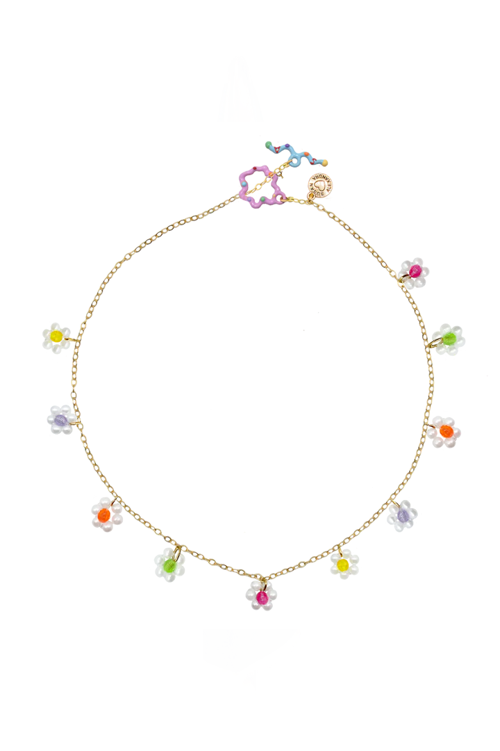 Mini Gigi Pearl Flower Necklace