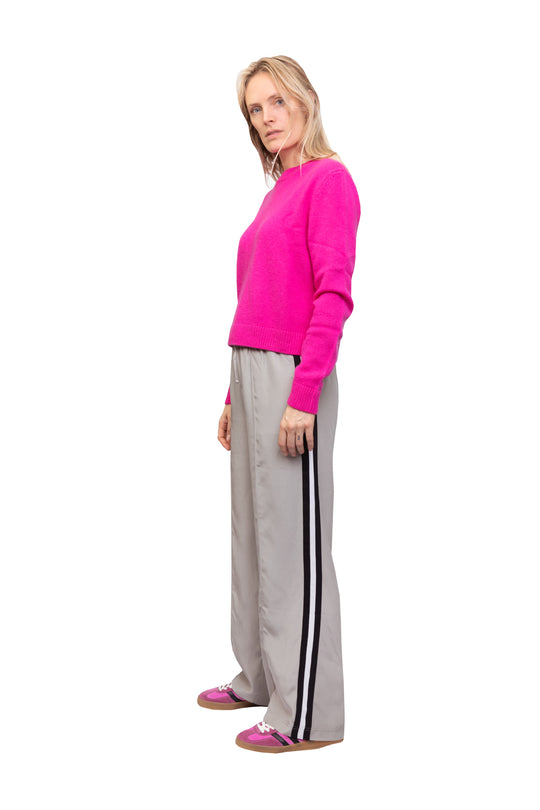 Simple Crew Jumper - Electric Pink