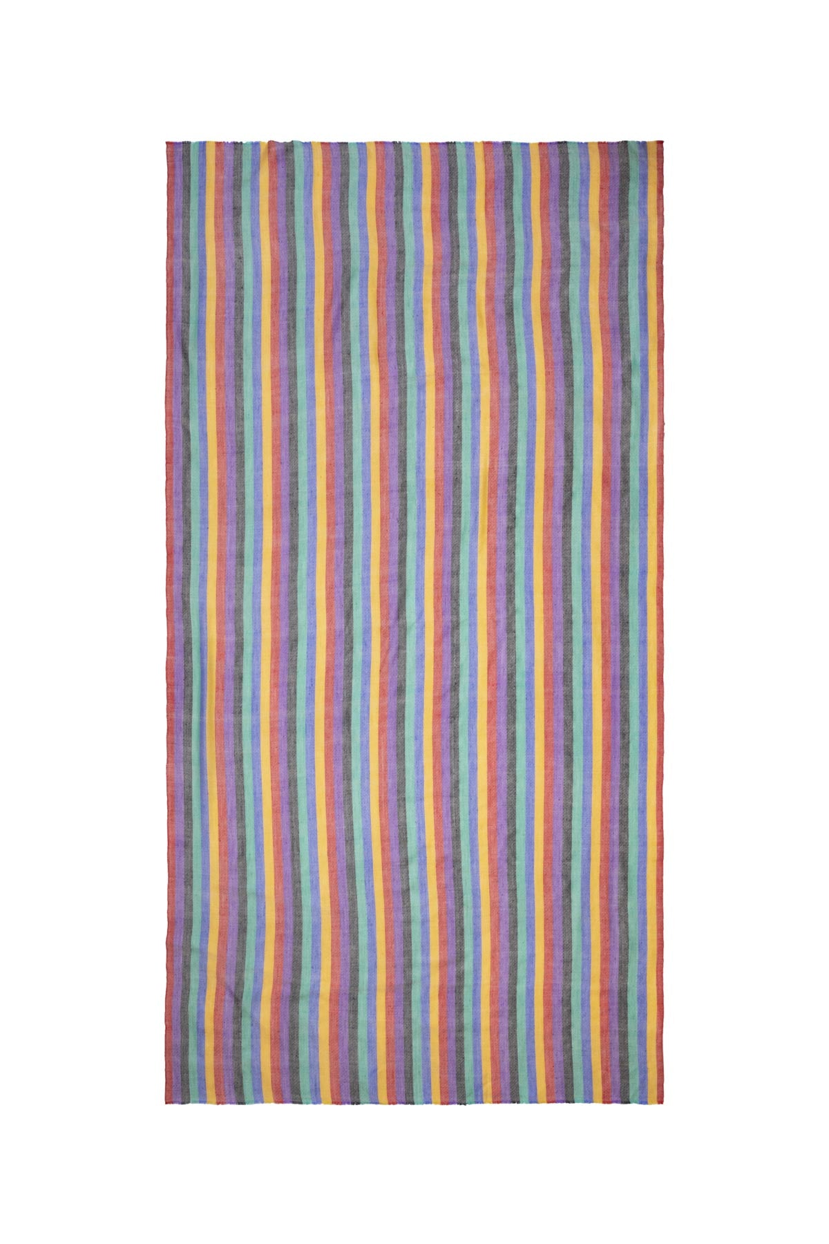 Multi Stripe Pashmina Shawl - Rainbow