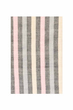Load image into Gallery viewer, Multi stripe pashmina - Pink, Black &amp; Grey