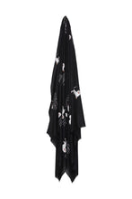 Load image into Gallery viewer, Lion Embroidered Pashmina Shawl - Black