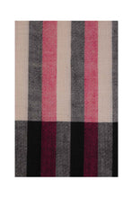 Load image into Gallery viewer, Multi Stripe Pashmina Shawl - Red, Black &amp; Beige