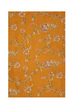 Load image into Gallery viewer, Full Floral Embroidered Pashmina Shawl - Mustard &amp; Green