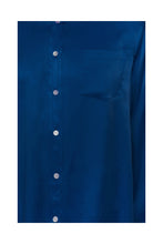 Load image into Gallery viewer, Men&#39;s Silk Shirt - Navy Blue