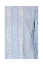Load image into Gallery viewer, Men&#39;s Cotton Embroidered Shirt - Pale Blue