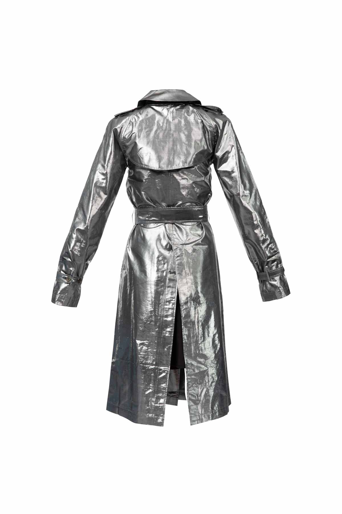 Metallic trench hot sale