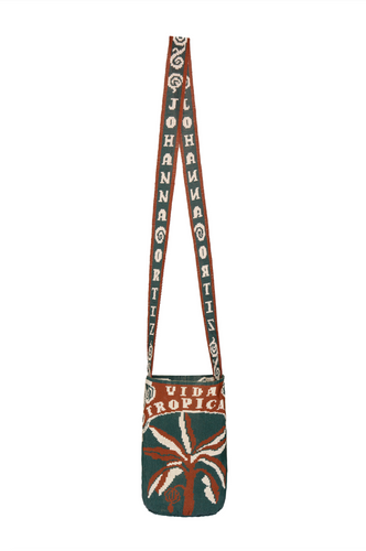 Beaded Vida Tropical Mochila - Emerald Green