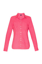 Load image into Gallery viewer, Women&#39;s Cotton Shirt - Pink Crosses
