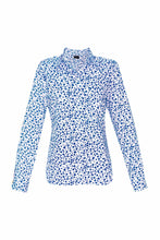 Load image into Gallery viewer, Women&#39;s Cotton Shirt - Blue Hearts