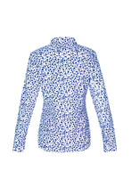 Load image into Gallery viewer, Women&#39;s Cotton Shirt - Blue Hearts