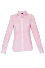 Load image into Gallery viewer, Women&#39;s Cotton Shirt - Magenta Mini Polka