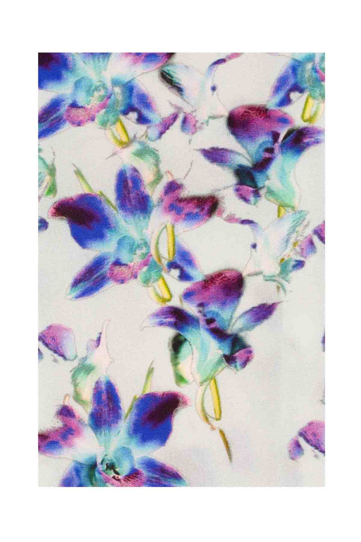 Silk Bugesha Dress - Blue Orchid
