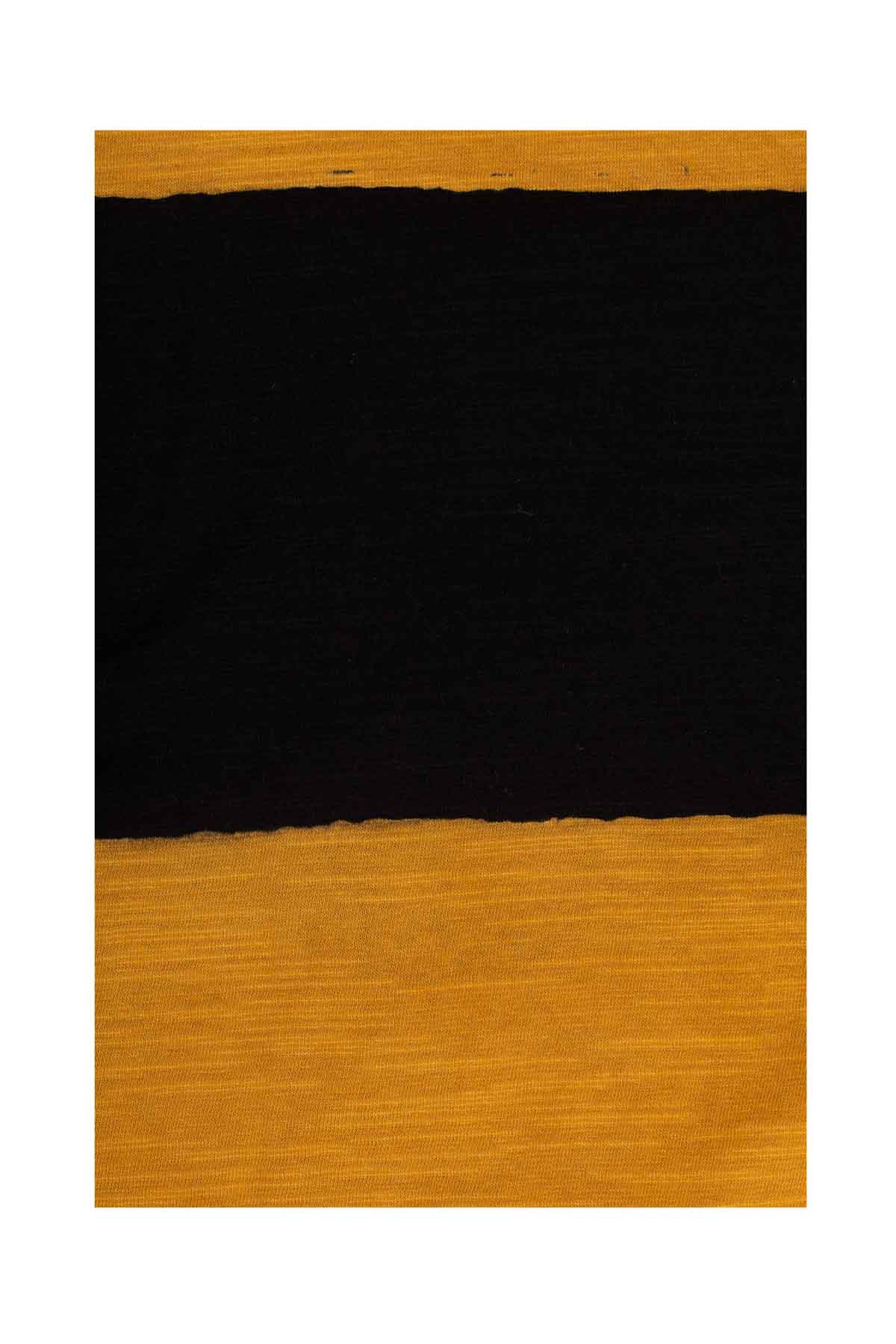 Monoprix Striped Dress - Black & Gold