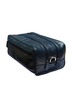 Load image into Gallery viewer, Large Leather Washbag - Navy