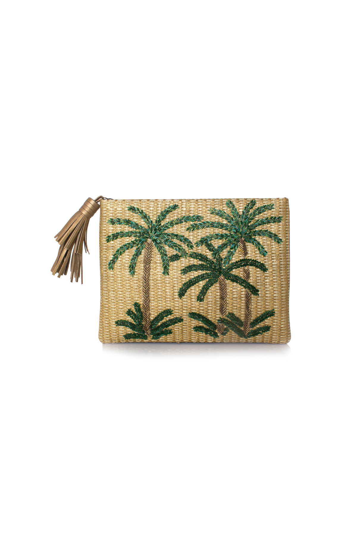 Oasis Pouch - Green Palms