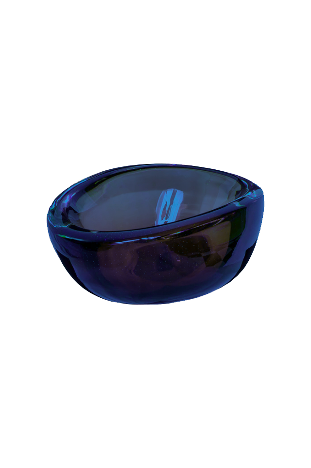 Blue Glass Bowl - Medium