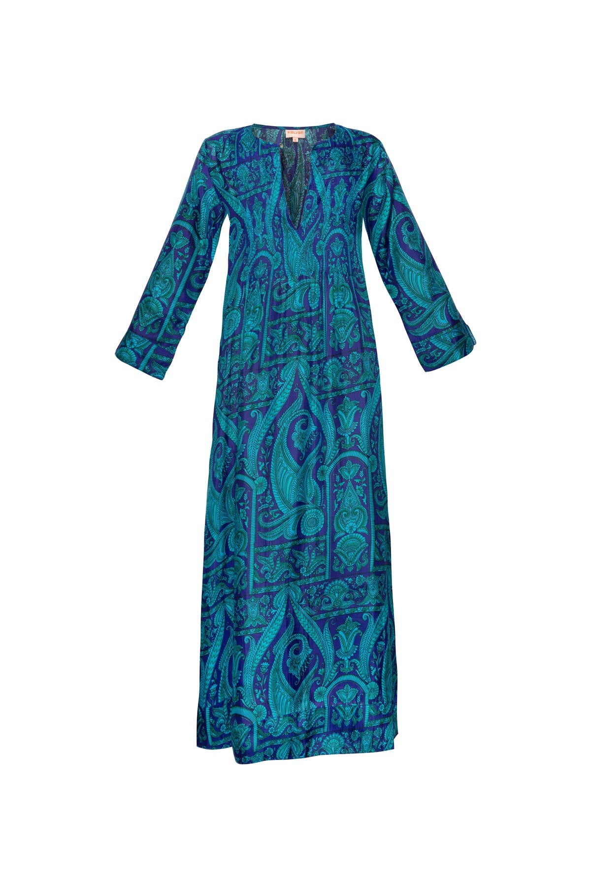 Heidi Silk Dress - Blue